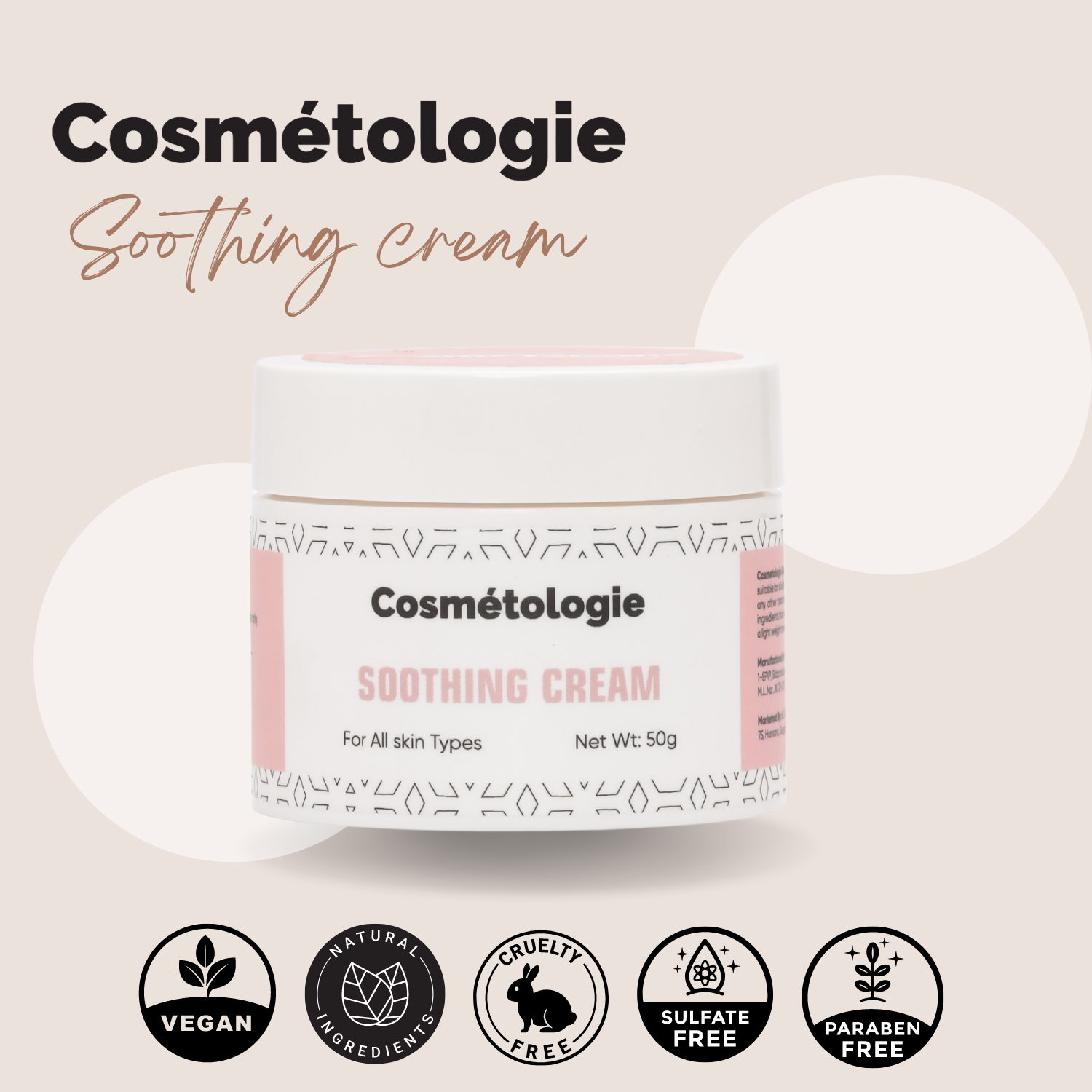 Cosmetologie Soothing Face cream Enriched With Rosmary Flower, Green Tea Exract | Skin Brightening Cream I,Reduces dark spots I Moisturizer for Face