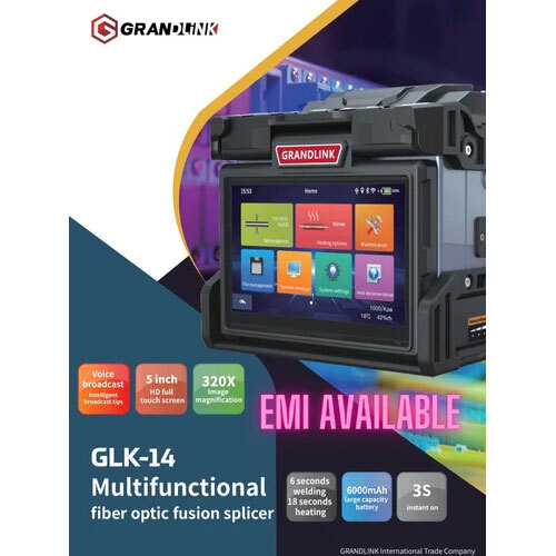 Grandlink GLK14 fiber optic fusion splicer splicing machine