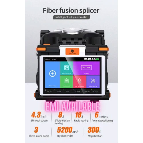 Grandlink glk m5 uc13 fiber optic fusion splicer splicing machine