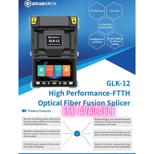 Grandlink GLK12 fiber optic fusion splicer splicing machine