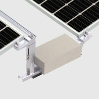 Single Flex Rack Flat Roof Solar Panel