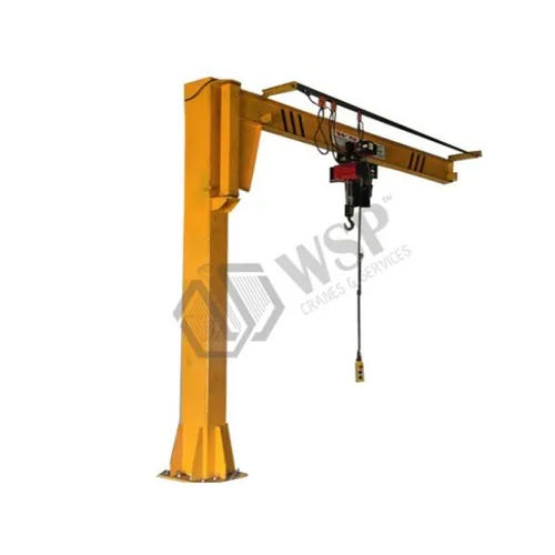 Wall Mounted Jib Boom Crane - Color: Yellow