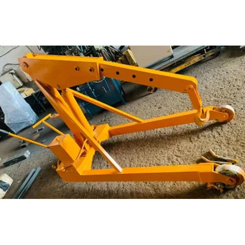 Hydraulic Mobile Floor Crane - Color: Yellow Paint Coated