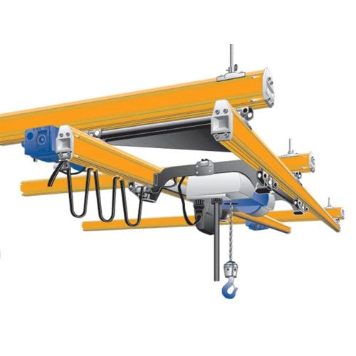 Single Girder Cranes - Color: Yellow Paint Coated