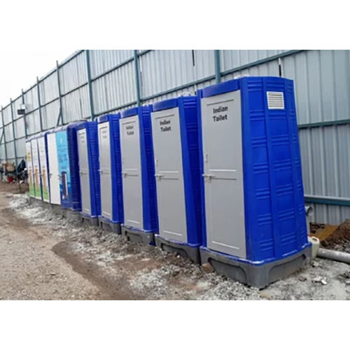 Frp Mobile Toilets - Color: White And Blue