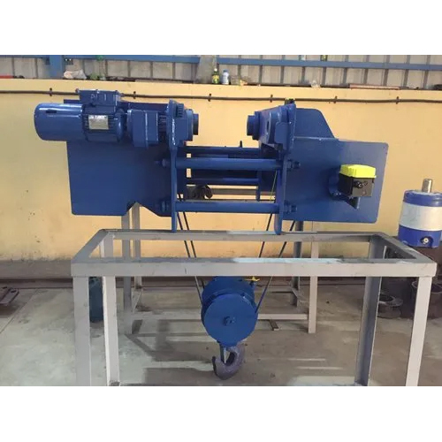 EOT Crane Hoist - Steel, Sizes Available, Blue | 1-Year Warranty, Emergency Stop, Limit Switch