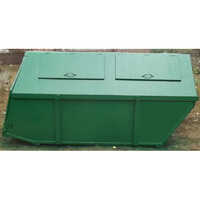 Mild Steel Garbage Container - 40 Liters, Vibrant Green Color | Durable Industrial Waste Management Solution