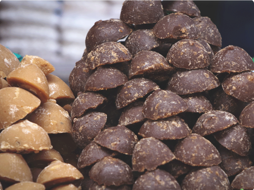 Toddy palm jaggery