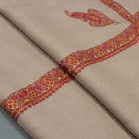 Pashmina Wool Cashmere Stole - Black Color, Intricate Hand Embroidery For Unisex Elegance And Versatile Style