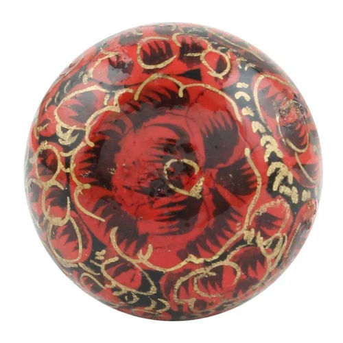 Hand Painted Wood Knobs - Color: Red (Base)