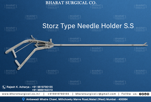 Stainless Steel Storz Type Needle Holder