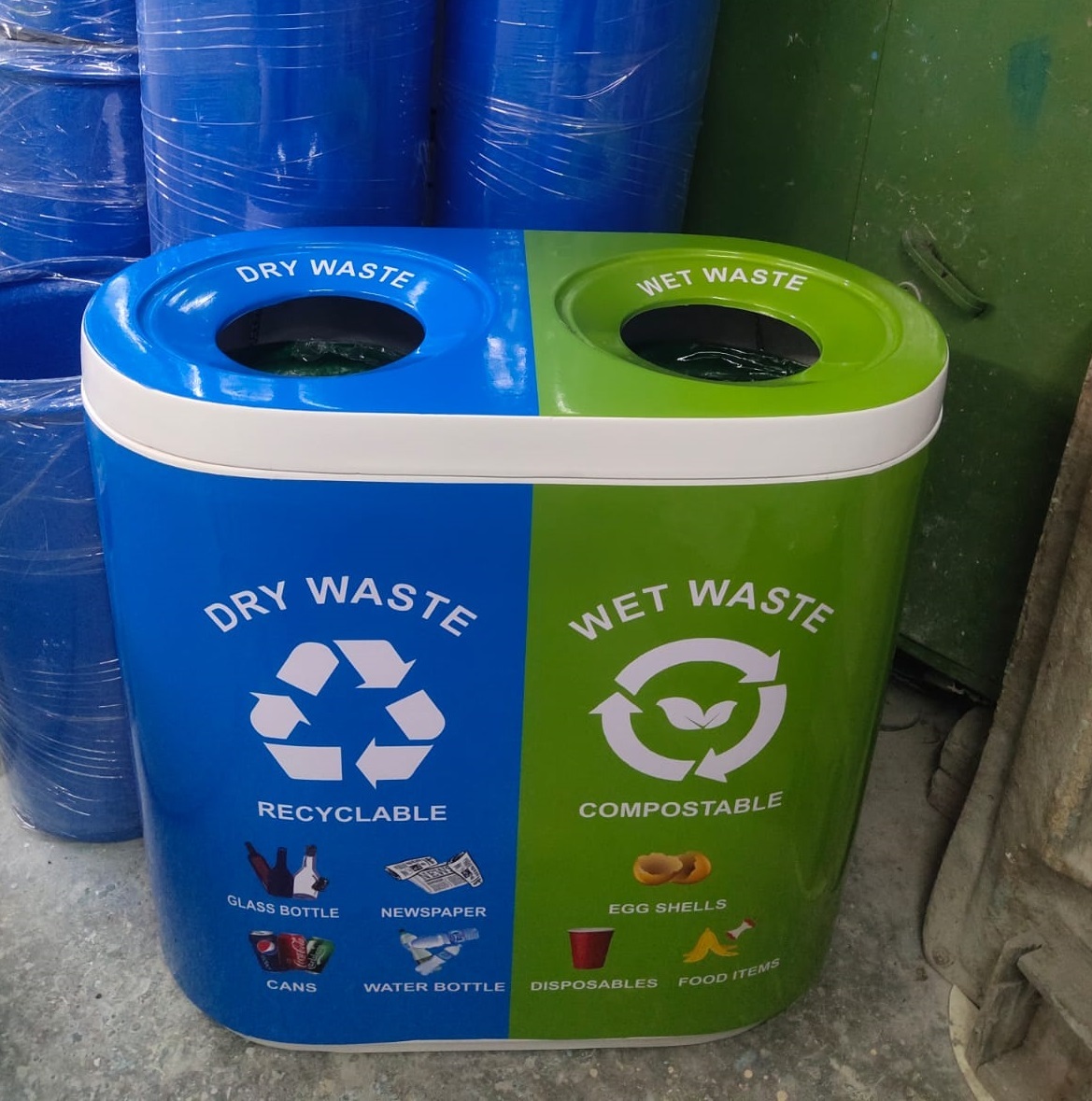 FRP Duo Dustbin