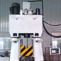 C92k Series Hydraulic Forging Press Machine - Mild Steel, 220v Voltage | Semi-automatic, Frequency Speed Control, 1 Year Warranty, White Color