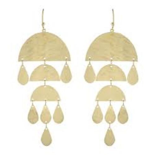 New arrival brass dangle handmade earrings