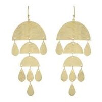 New arrival brass dangle handmade earrings