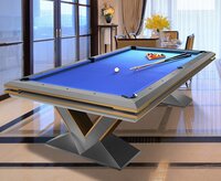 Leadsuper V Shape American Pool Table (4/8 & 4.5/9) - Designed For: All