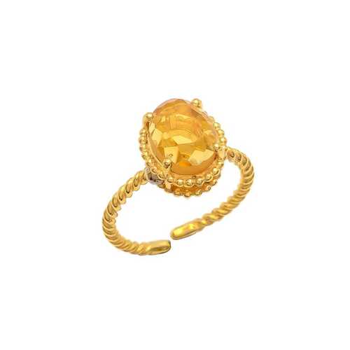 New arrival citrine hydro woman adjustable ring