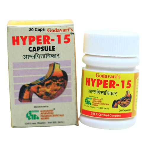 Godavaris Hyper 15 Capsule - Age Group: For Adults