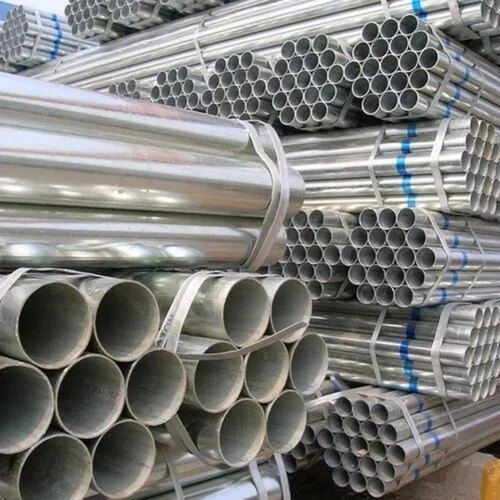 Galvanized Steel Tubes - Color: Silver