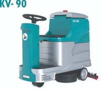 Ride On Scrubber Dryer Kv90 - Electric Metal Floor Sweeper | New Condition, Efficient Cleaning Performance