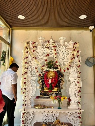 White Makrana Marble Mandir