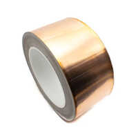 Copper Foil Tape - Pure Copper 1 Inch Width Copper Color | Single-Sided No Printing Versatile for Electrical and Decorative Applications