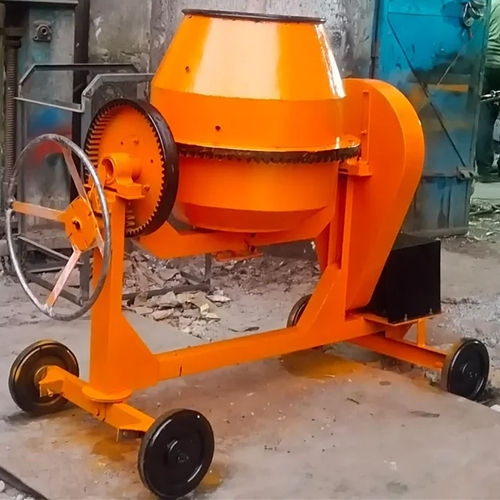 Mobile Concrete Mixer - Color: Orange