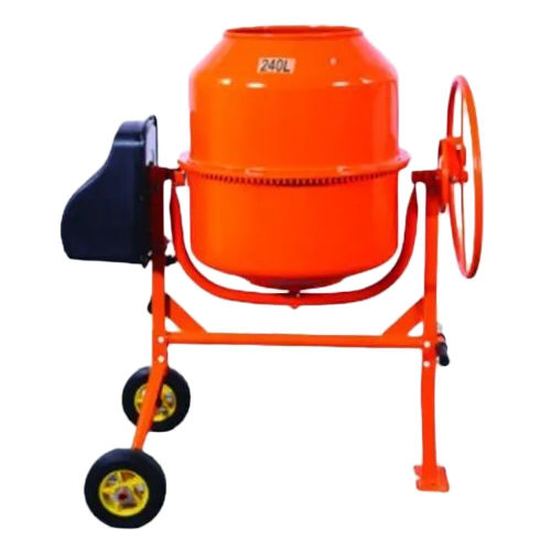 240 Ltr Steering Type Mini Mixer - Color: Red