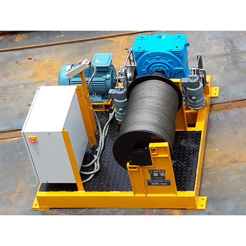 Electric Power Winch Machine - Drum Capacity: 3000 Kilogram(Kg)