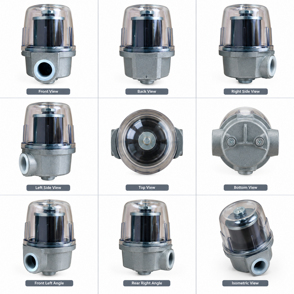 Abs Transparent Oil Filter - Capacity: 600 Ml