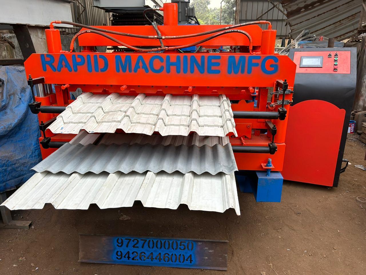 Triple layer roof roll forming machine