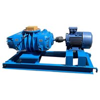 Mechanical Vacuum Booster - Up To 4200 M3/h Flow Rate, 2.2 Kw To 15 Kw Motor Power, Blue Stainless Steel Design, Medium Pressure Usage, 2000x1000x1500 Mm Dimensions, Ce & Asme Certified