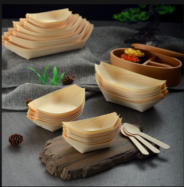 WOODEN PINE BOAT