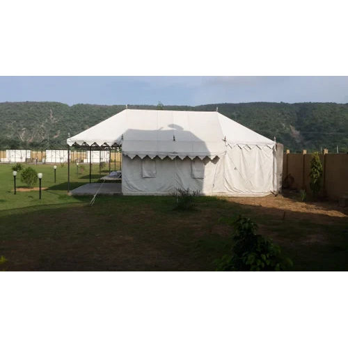 Waterproof Swiss Cottage Tent - Color: White