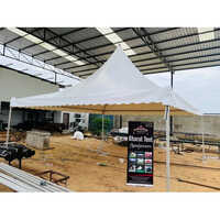 White Pvc Pagoda Tent - Capacity: 5+ Person