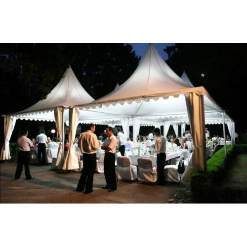 Canvas Pagoda Tent - Color: White