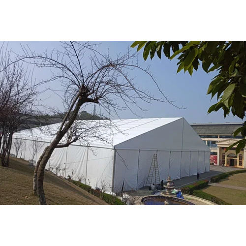 Aluminium German Hanger Tent - Non-Woven PVC, 100x200 cm, Sleek White Color | Lightweight, Easy to Set Up, Perfect for Outdoor Events