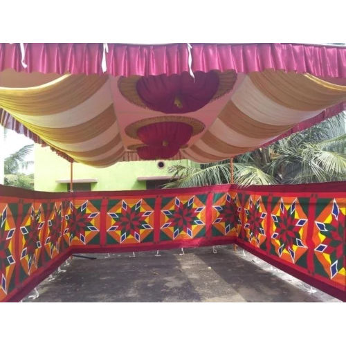 Printed Shamiyana Tent - Color: Multi Colour