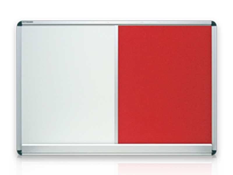 SDS013 Combination Notice Board Non-Magnetic for Office - Aluminum & Wooden Frame, All Sizes Available | Ideal for Office, School, College, University, Home