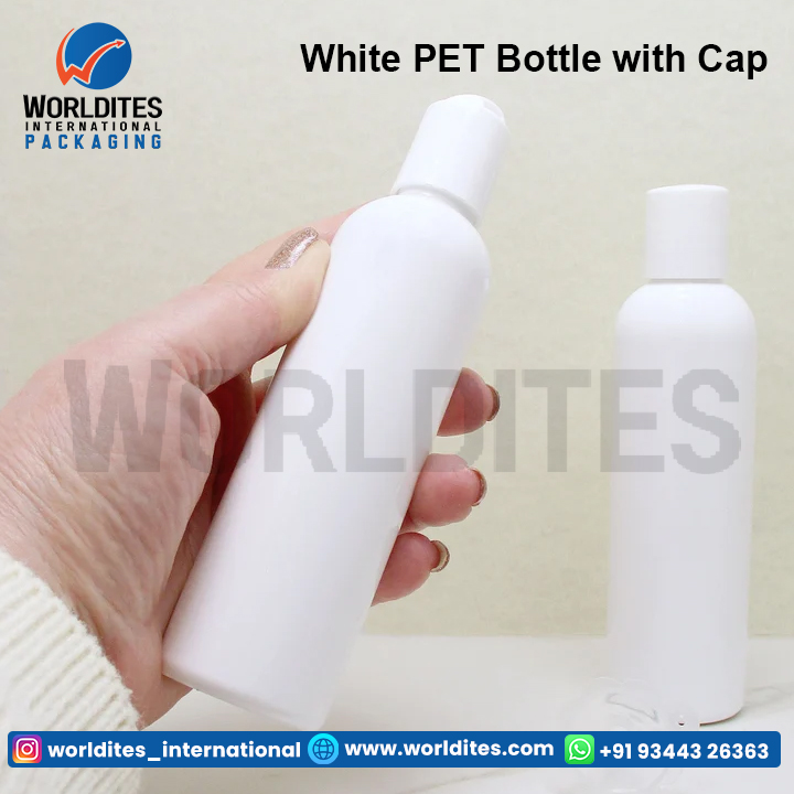 White PET Bottle with Cap