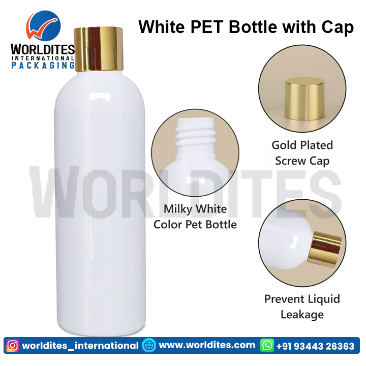 White PET Bottle with Cap