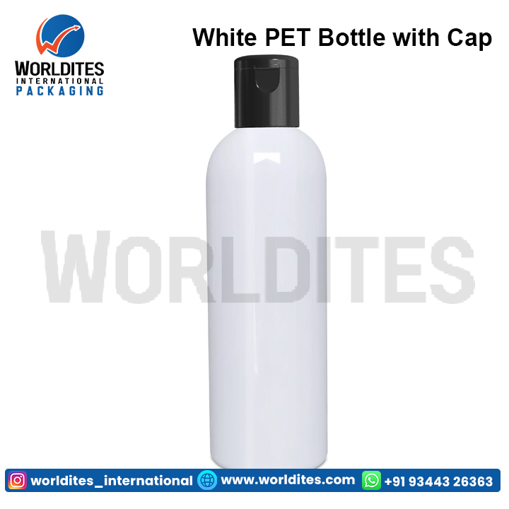 White PET Bottle with Cap