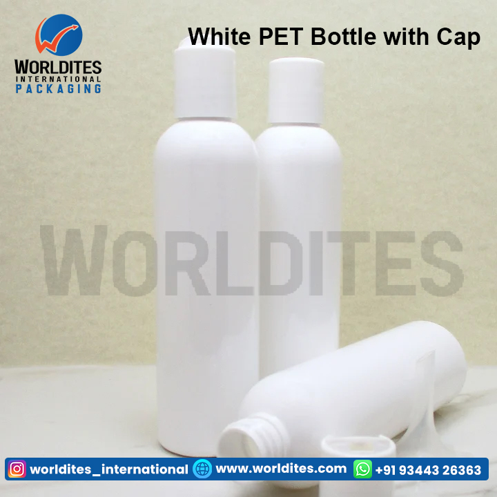 White PET Bottle with Cap