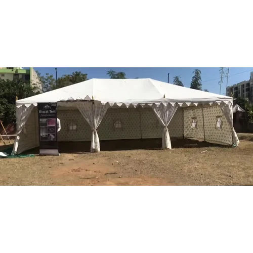 100X200 Inch Aluminium Frame Canvas Tent - Color: White