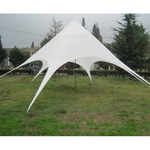 Star Polyester Canvas Tent - Color: White