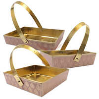 Ks2 Pink Handle Basket - Color: Multi Colour