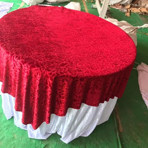 Round Table Cover - Color: Red