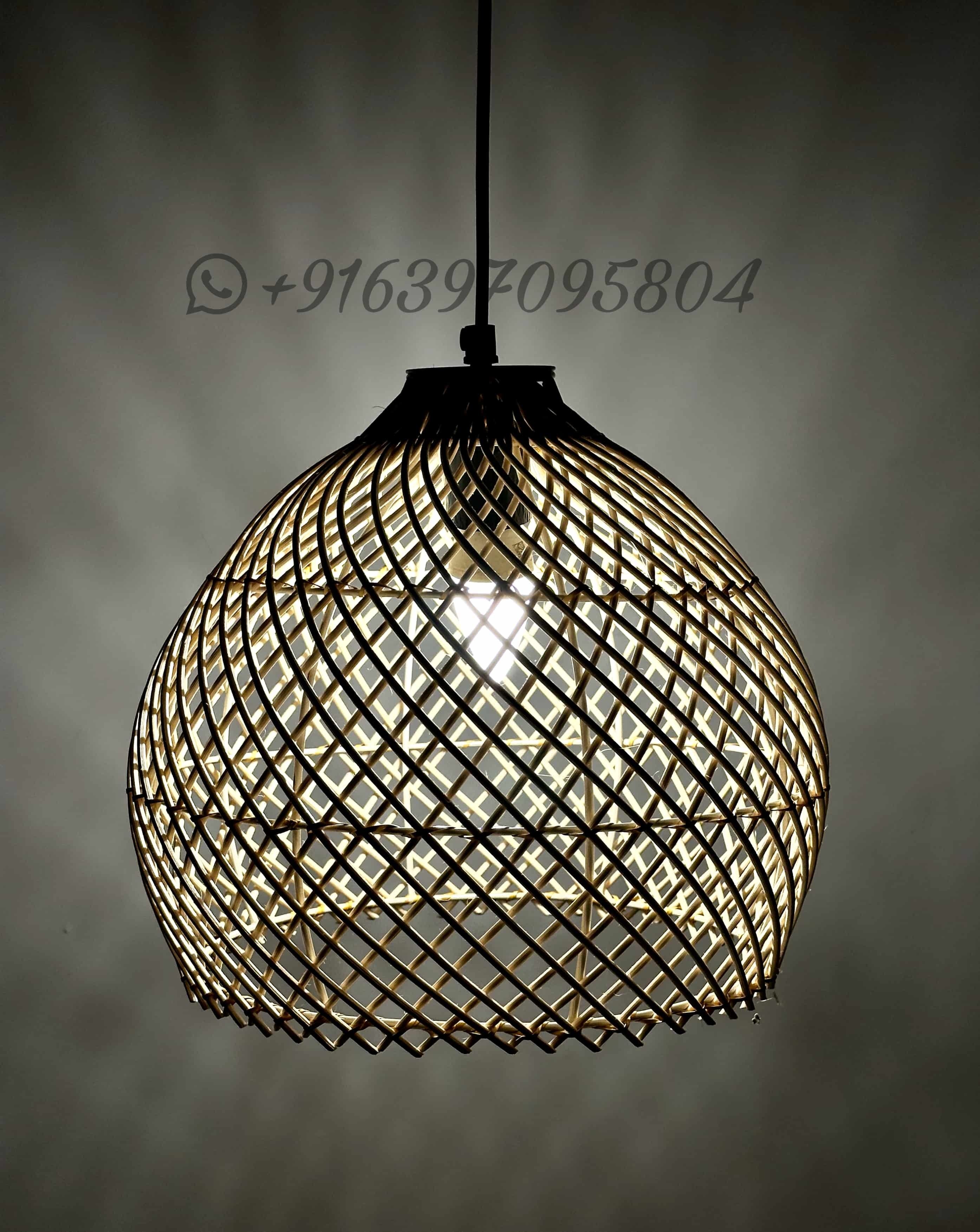 Rattan Halo light