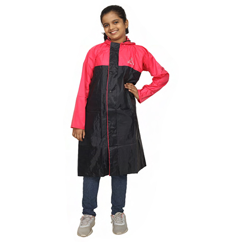 Shiny Girls Taping Raincoat