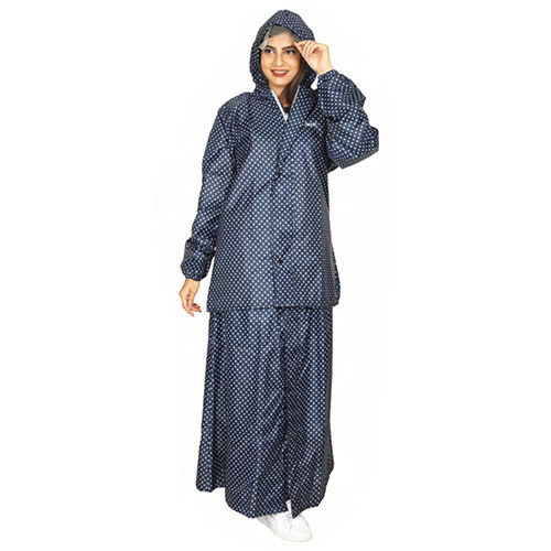 Grace Ladies Reversible Skirt-Top Raincoat - Color: Navy Blue